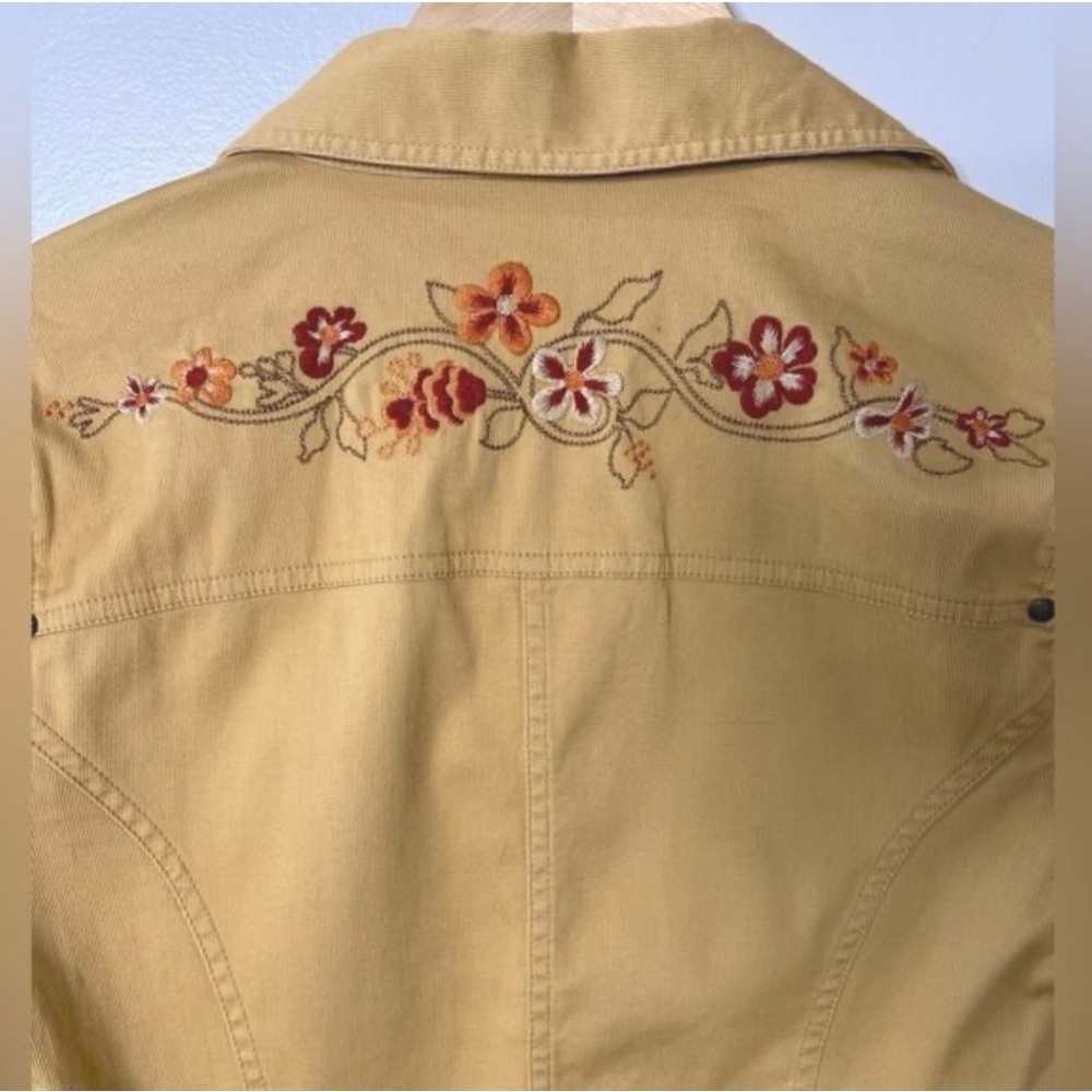 Tommy Bahama Laguna Beachford Button Front Women’s Mustard Jacket - Picture 11 of 13